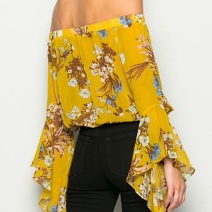 Floral Off The Shoulder Top